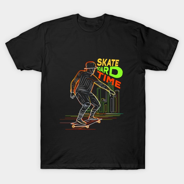 Skateboard Art Design quotes skate board time T-Shirt by A Floral Letter Capital letter A | Monogram, Sticker